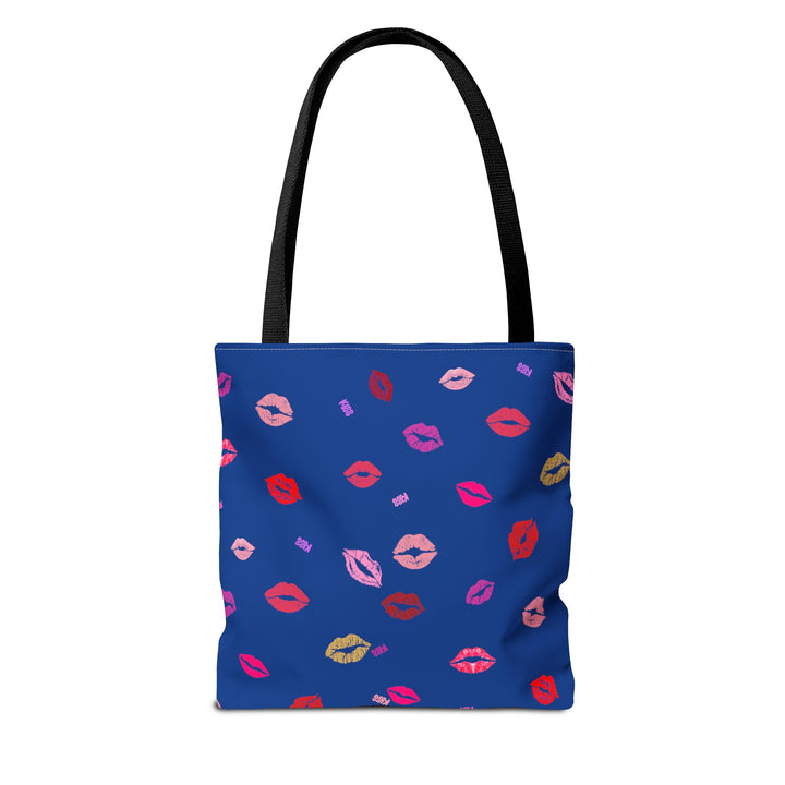 Kissing Lips - Tote Bag - Blue