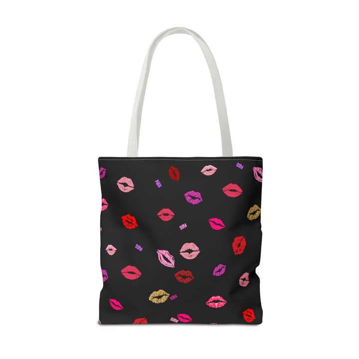 Kissing Lips - Tote Bag - Black