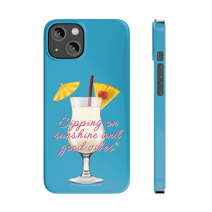 Pina Colada - Turquoise - iPhone - Slim Phone Cases