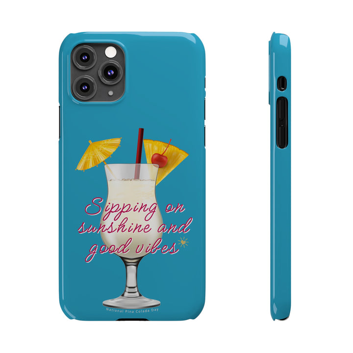 Pina Colada - Turquoise - iPhone - Slim Phone Cases