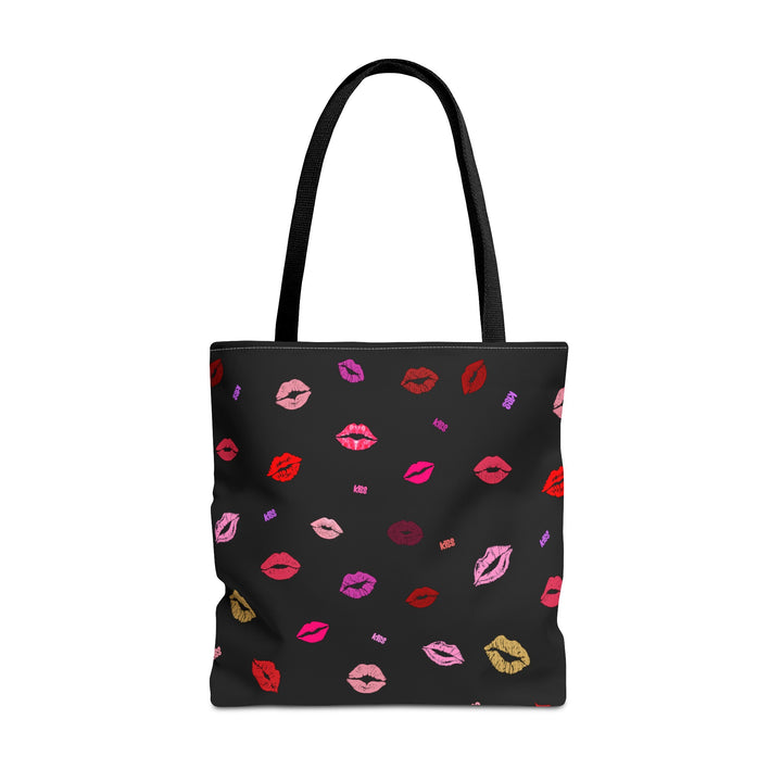 Kissing Lips - Tote Bag - Black