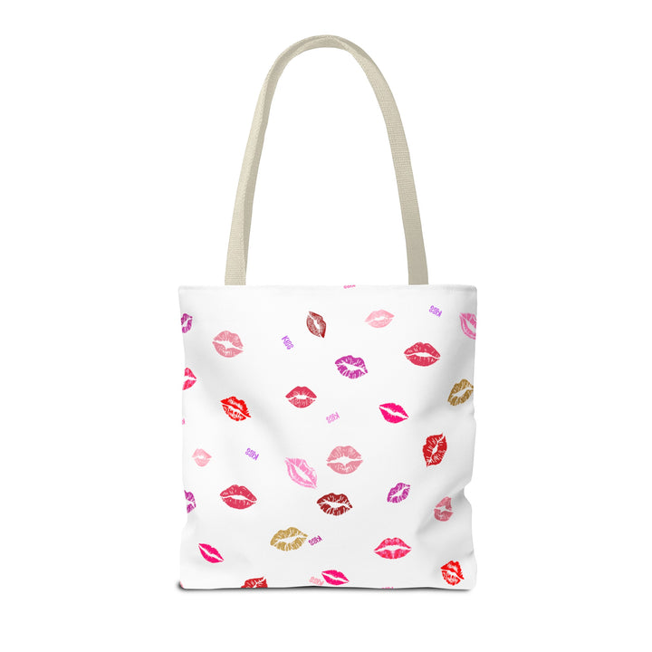 Kissing Lips - Tote Bag - White