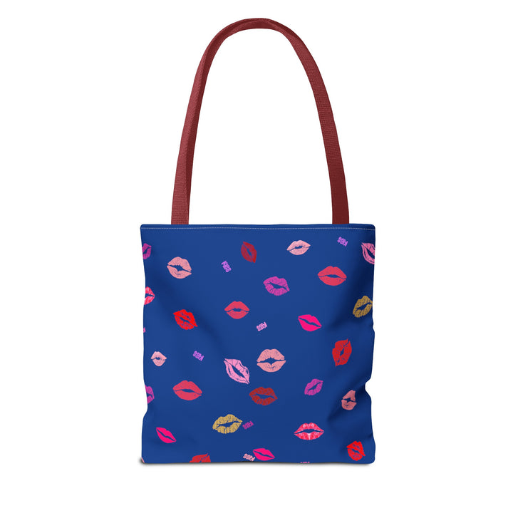 Kissing Lips - Tote Bag - Blue