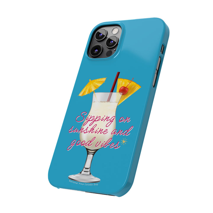 Pina Colada - Turquoise - iPhone - Slim Phone Cases