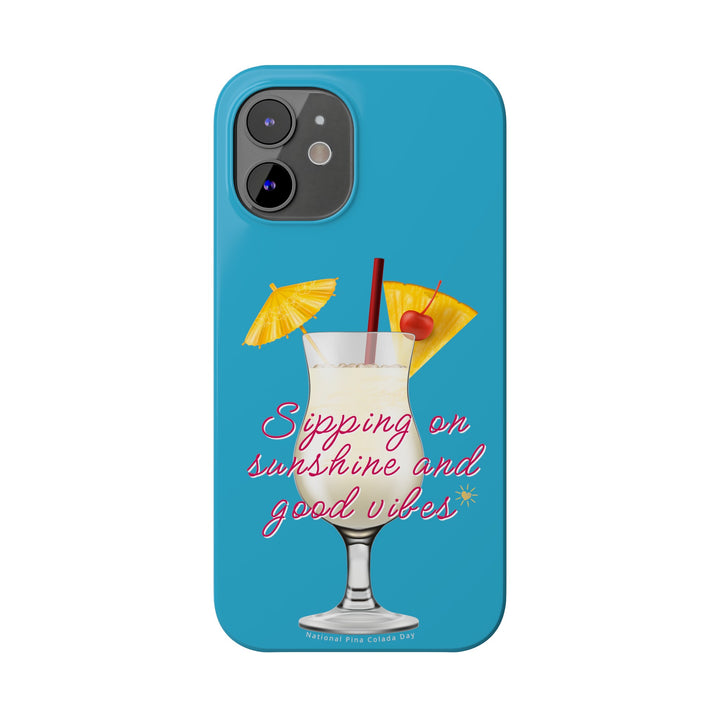 Pina Colada - Turquoise - iPhone - Slim Phone Cases