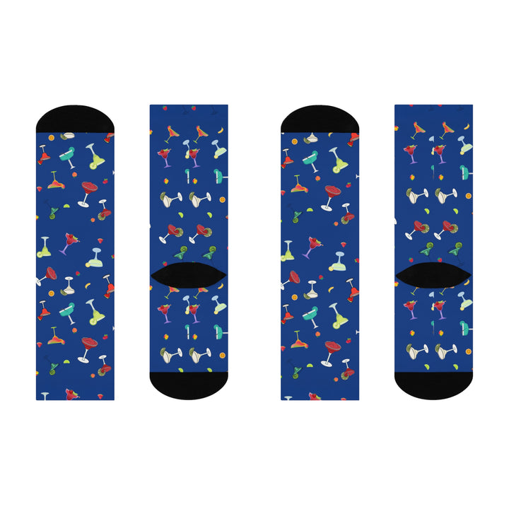 Daiquiri pattern socks - Blue