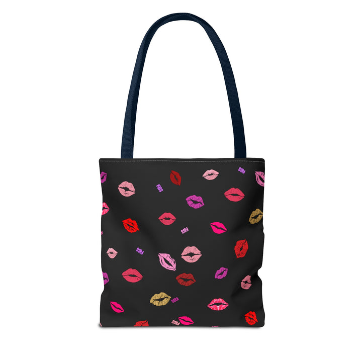 Kissing Lips - Tote Bag - Black