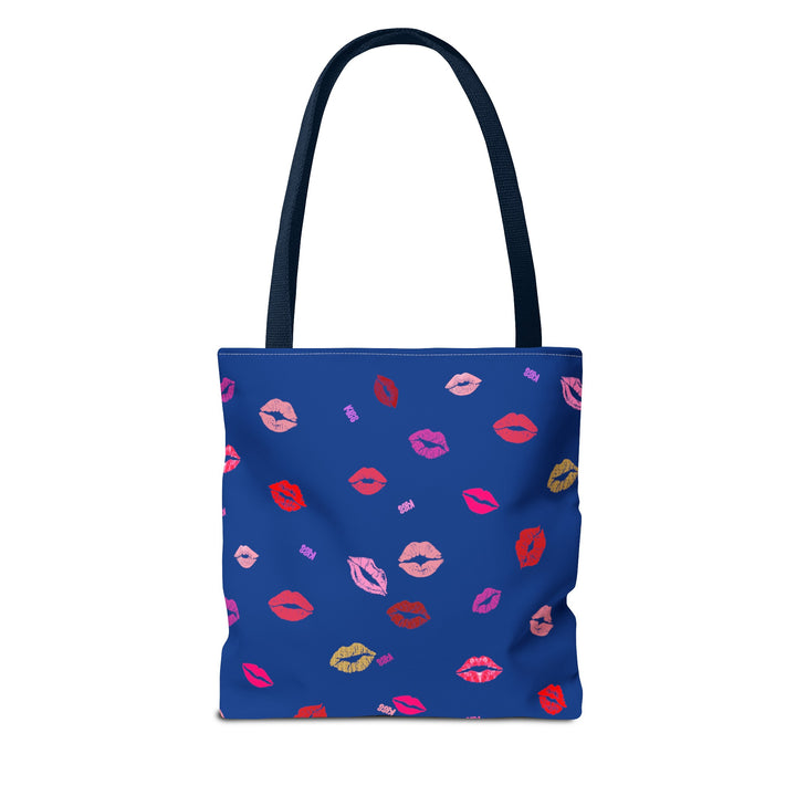 Kissing Lips - Tote Bag - Blue