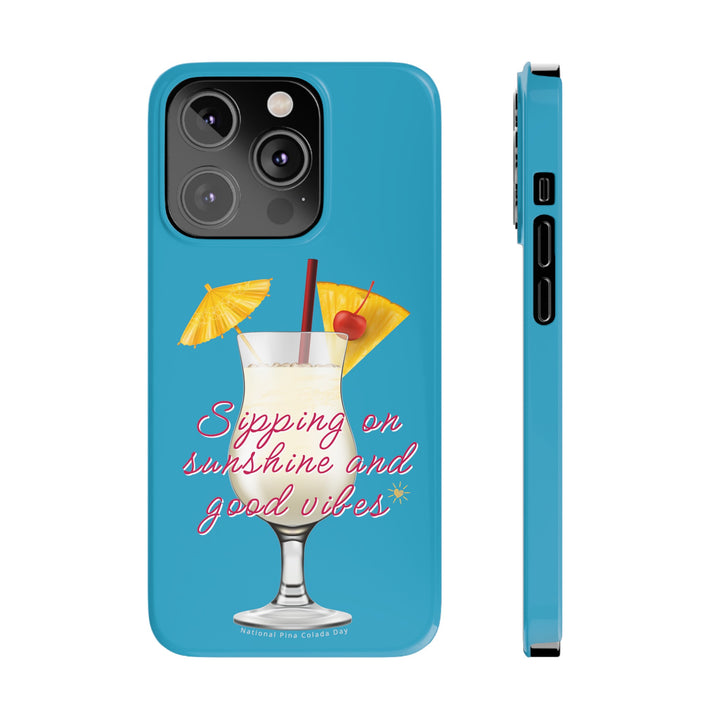 Pina Colada - Turquoise - iPhone - Slim Phone Cases