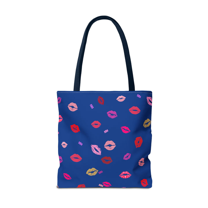 Kissing Lips - Tote Bag - Blue