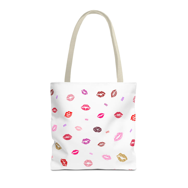 Kissing Lips - Tote Bag - White