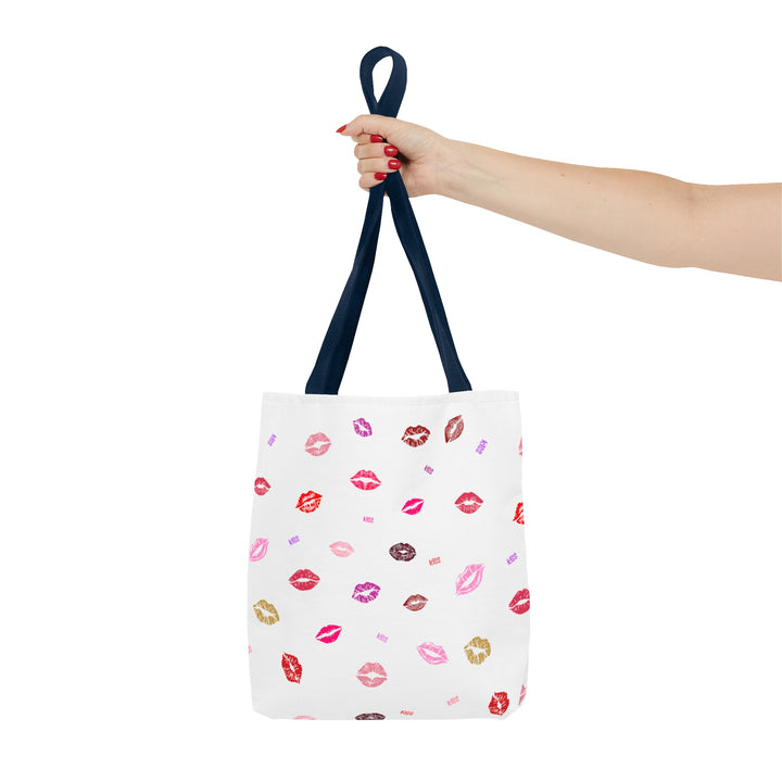 Kissing Lips - Tote Bag - White