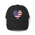 Patriotic Heart - Distressed Ball Cap