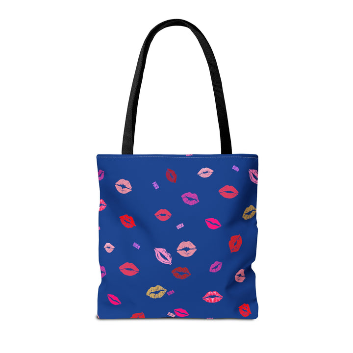 Kissing Lips - Tote Bag - Blue