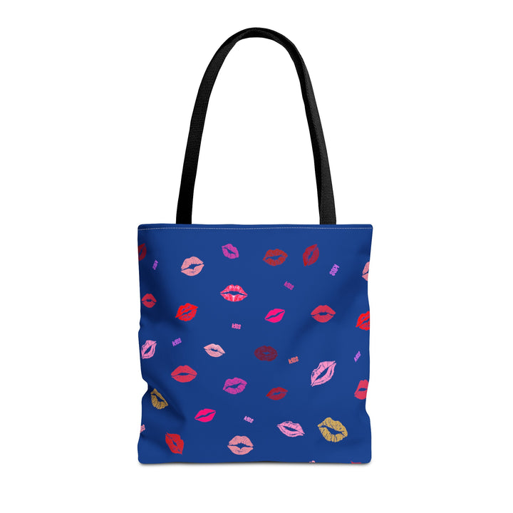 Kissing Lips - Tote Bag - Blue