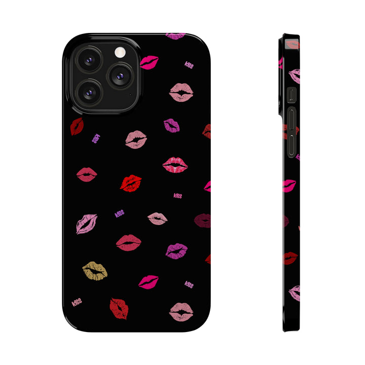 Copy of Kissing Lips - Black - iPhone - Slim Phone Cases