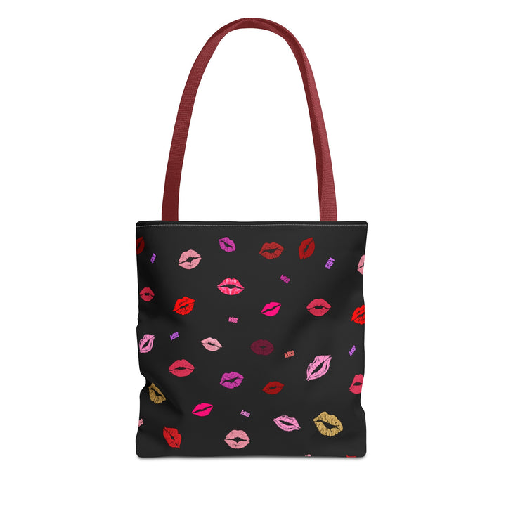 Kissing Lips - Tote Bag - Black