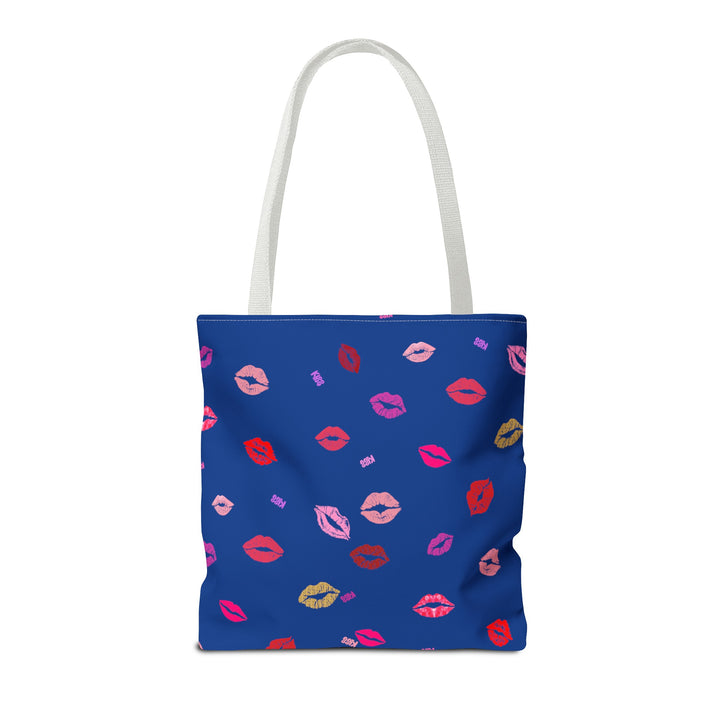 Kissing Lips - Tote Bag - Blue