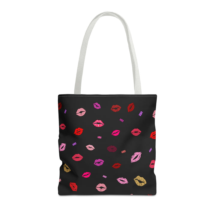 Kissing Lips - Tote Bag - Black