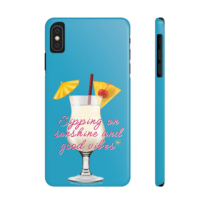 Pina Colada - Turquoise - iPhone - Slim Phone Cases