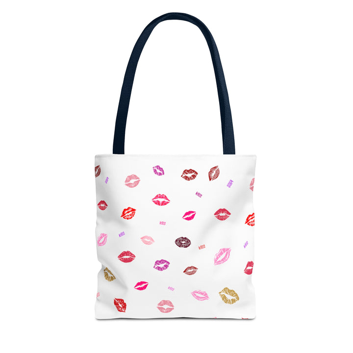 Kissing Lips - Tote Bag - White