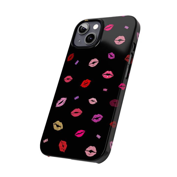 Copy of Kissing Lips - Black - iPhone - Slim Phone Cases