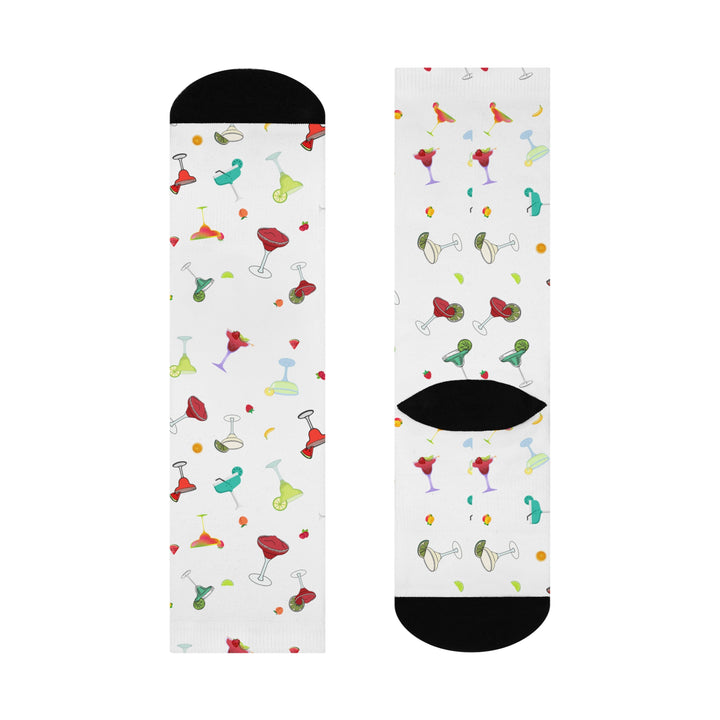 Daiquiri pattern socks - White