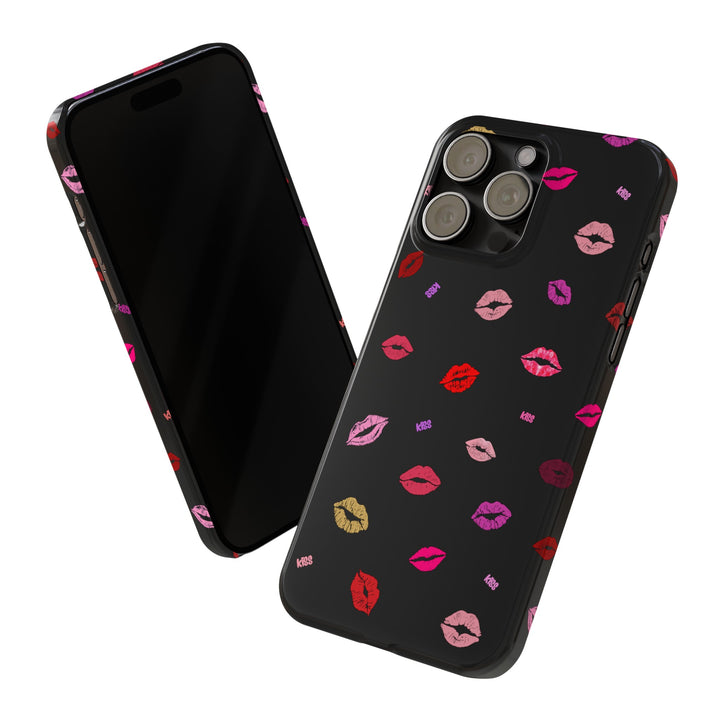 Copy of Kissing Lips - Black - iPhone - Slim Phone Cases