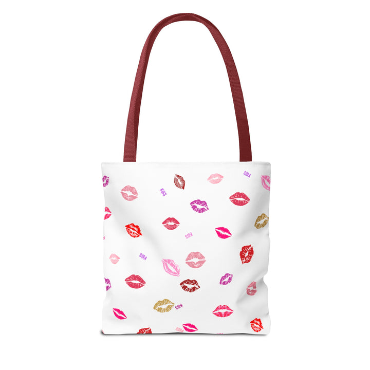 Kissing Lips - Tote Bag - White