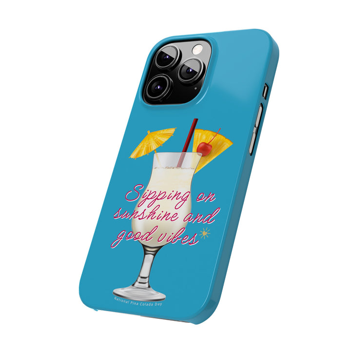 Pina Colada - Turquoise - iPhone - Slim Phone Cases