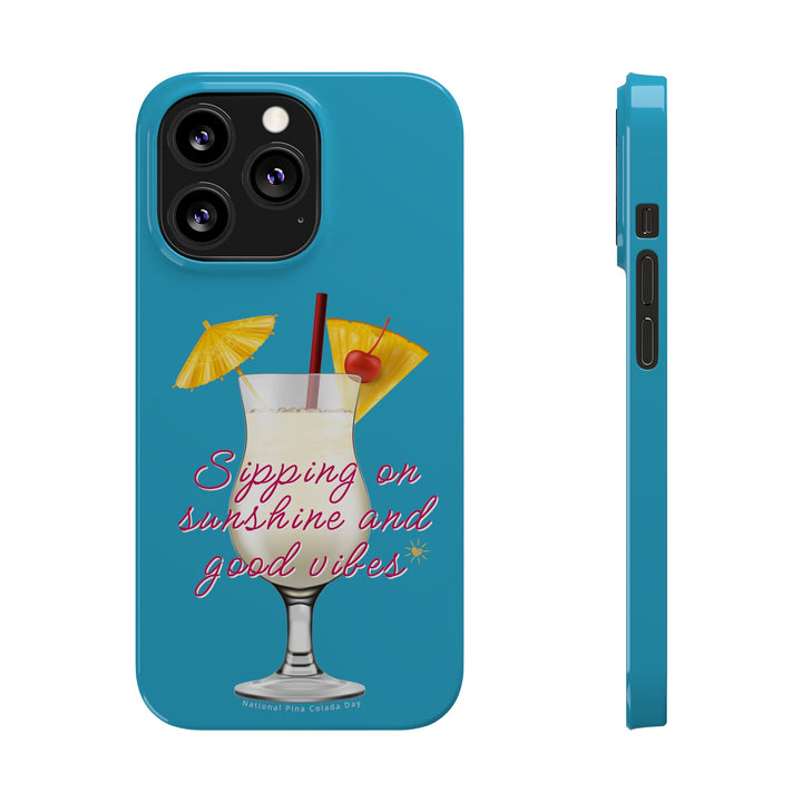 Pina Colada - Turquoise - iPhone - Slim Phone Cases