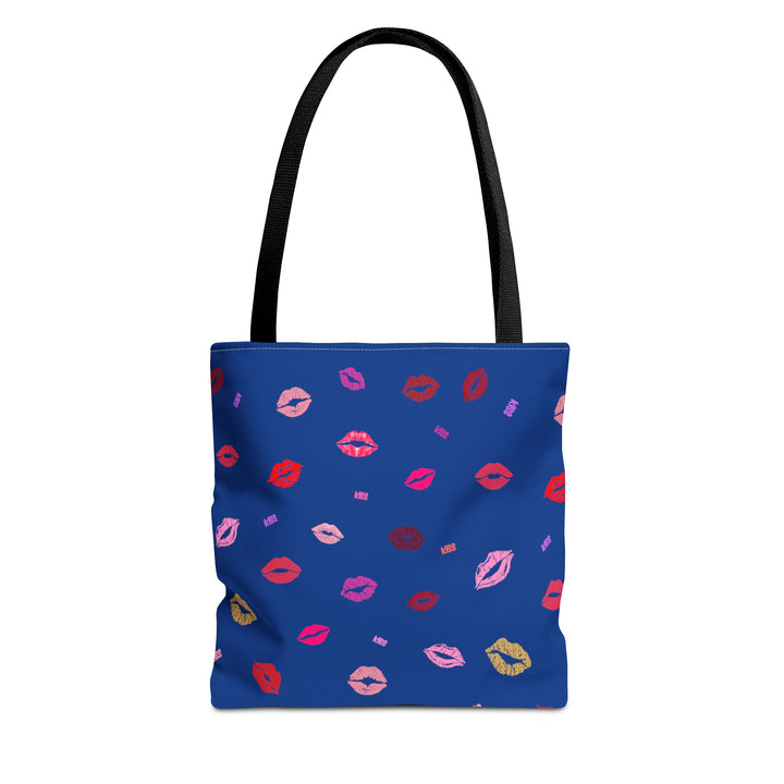 Kissing Lips - Tote Bag - Blue