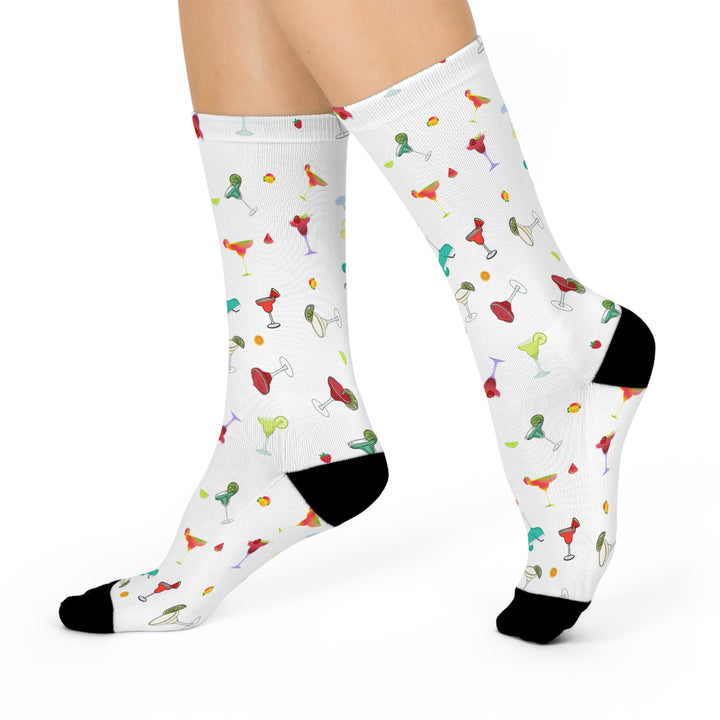 Daiquiri pattern socks - White