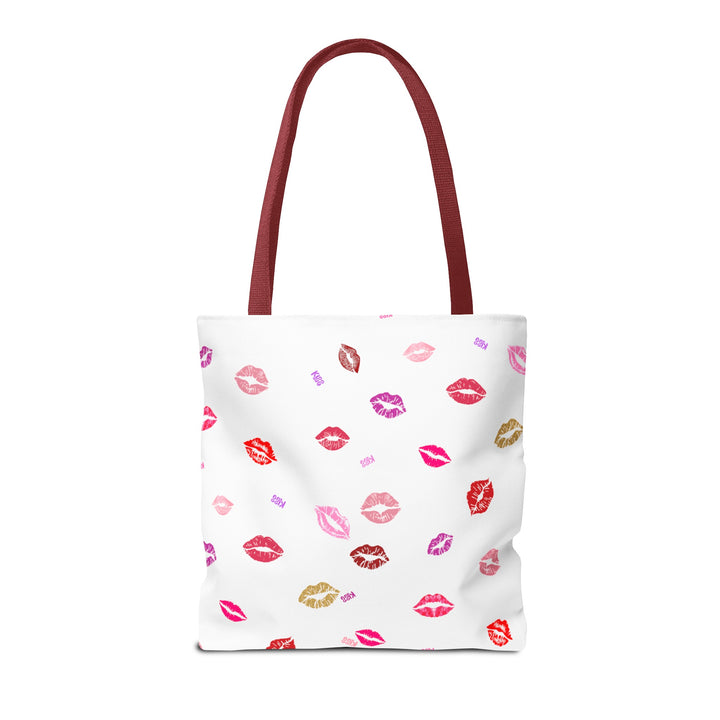 Kissing Lips - Tote Bag - White