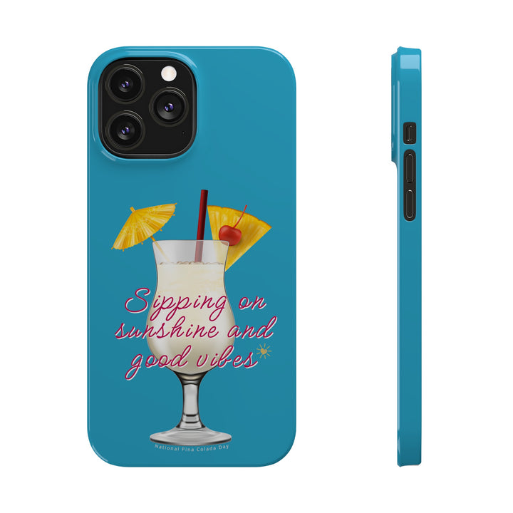 Pina Colada - Turquoise - iPhone - Slim Phone Cases