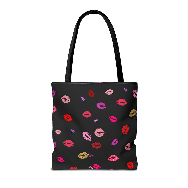 Kissing Lips - Tote Bag - Black