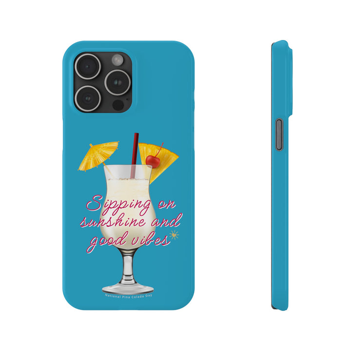 Pina Colada - Turquoise - iPhone - Slim Phone Cases