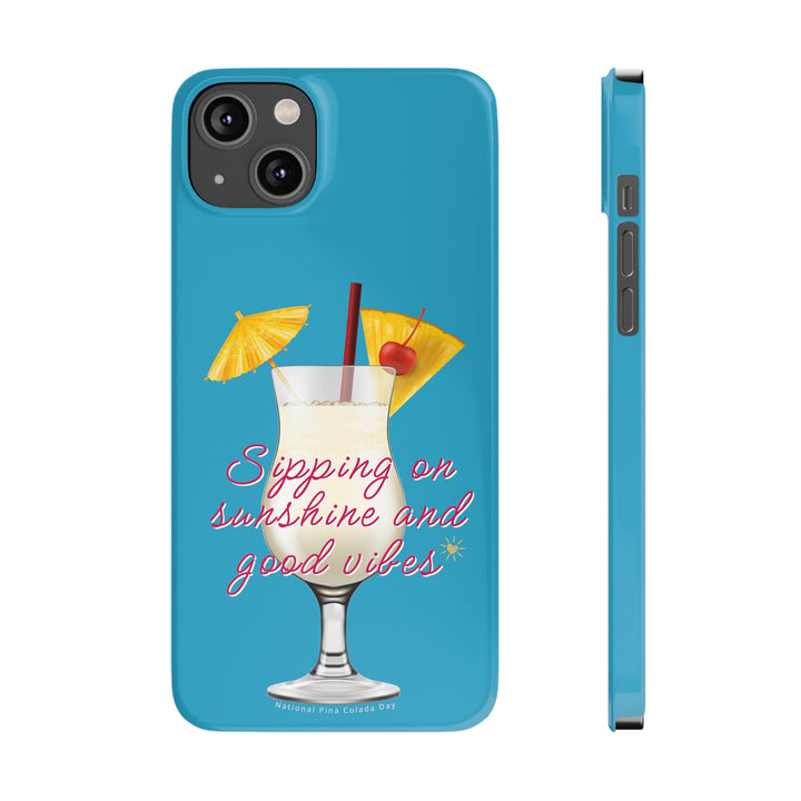 Pina Colada - Turquoise - iPhone - Slim Phone Cases