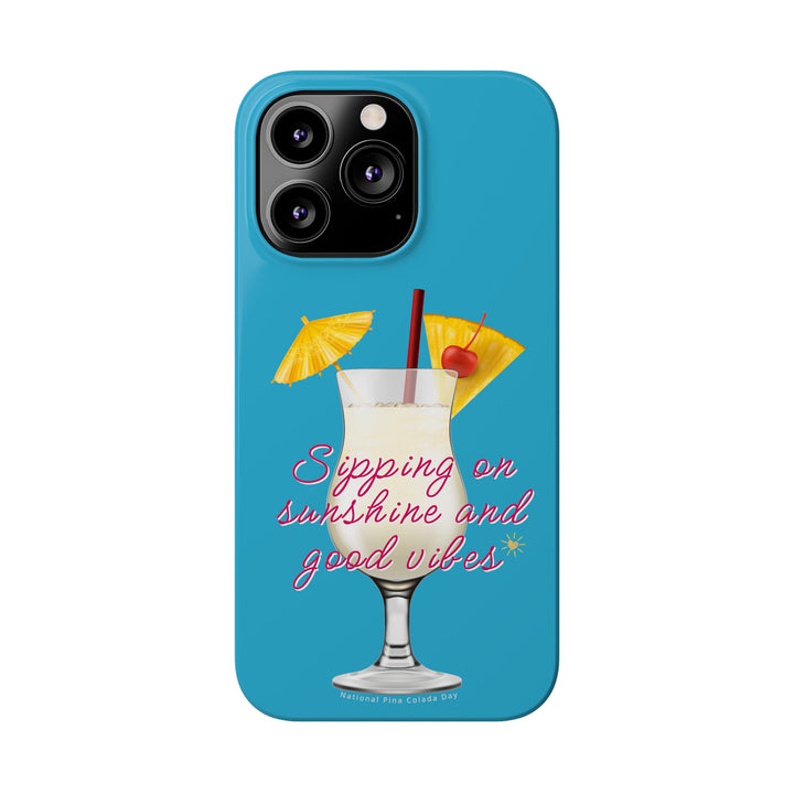 Pina Colada - Turquoise - iPhone - Slim Phone Cases