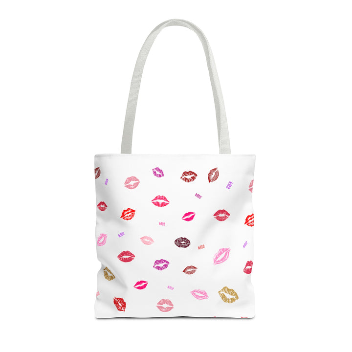 Kissing Lips - Tote Bag - White