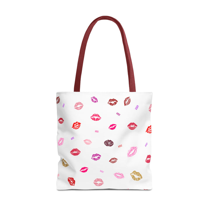 Kissing Lips - Tote Bag - White