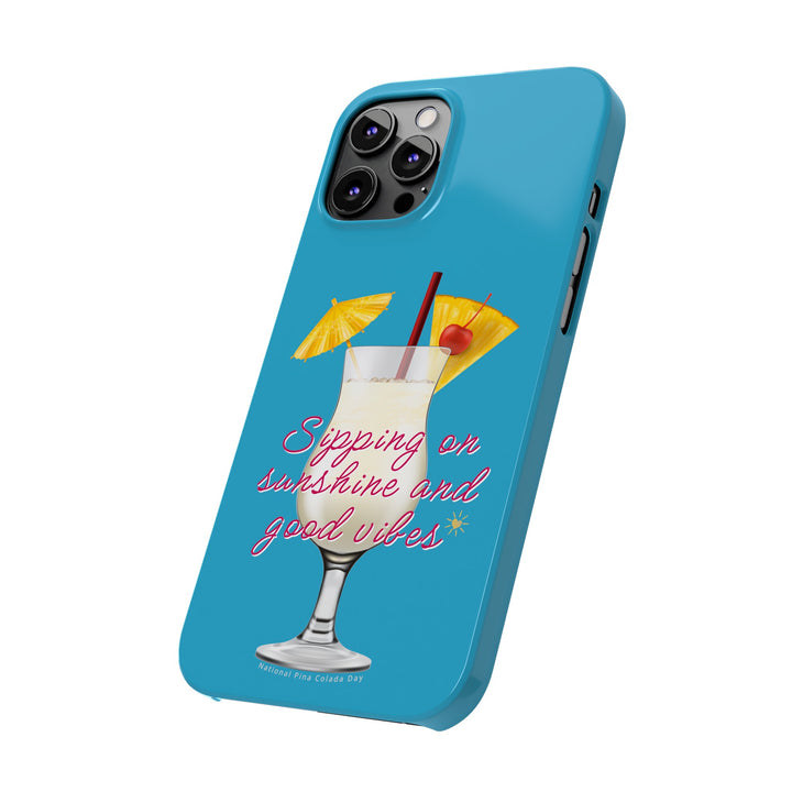 Pina Colada - Turquoise - iPhone - Slim Phone Cases