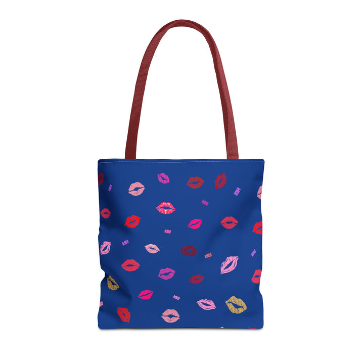 Kissing Lips - Tote Bag - Blue