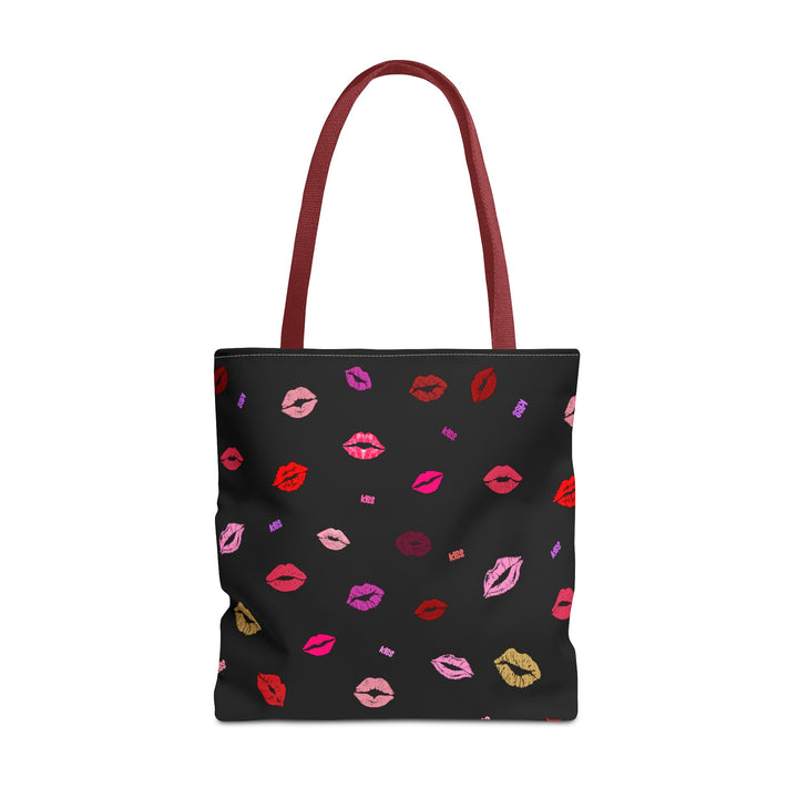 Kissing Lips - Tote Bag - Black