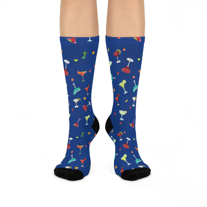 Daiquiri pattern socks - Blue