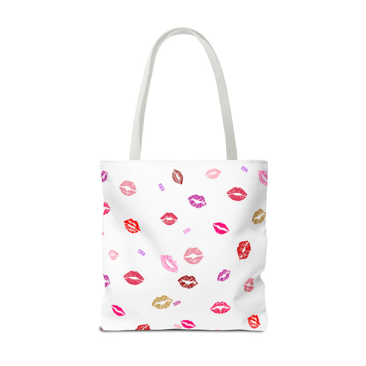 Kissing Lips - Tote Bag - White