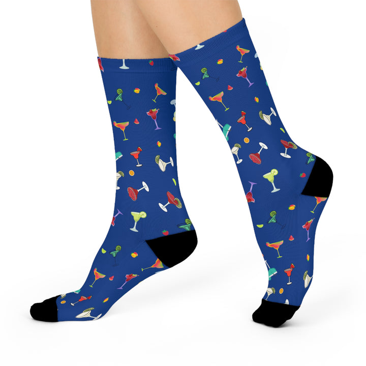 Daiquiri pattern socks - Blue