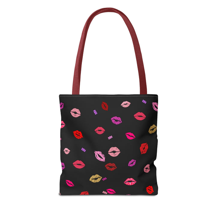 Kissing Lips - Tote Bag - Black