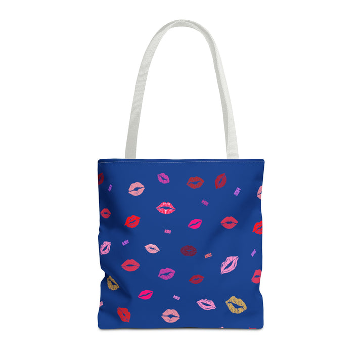 Kissing Lips - Tote Bag - Blue