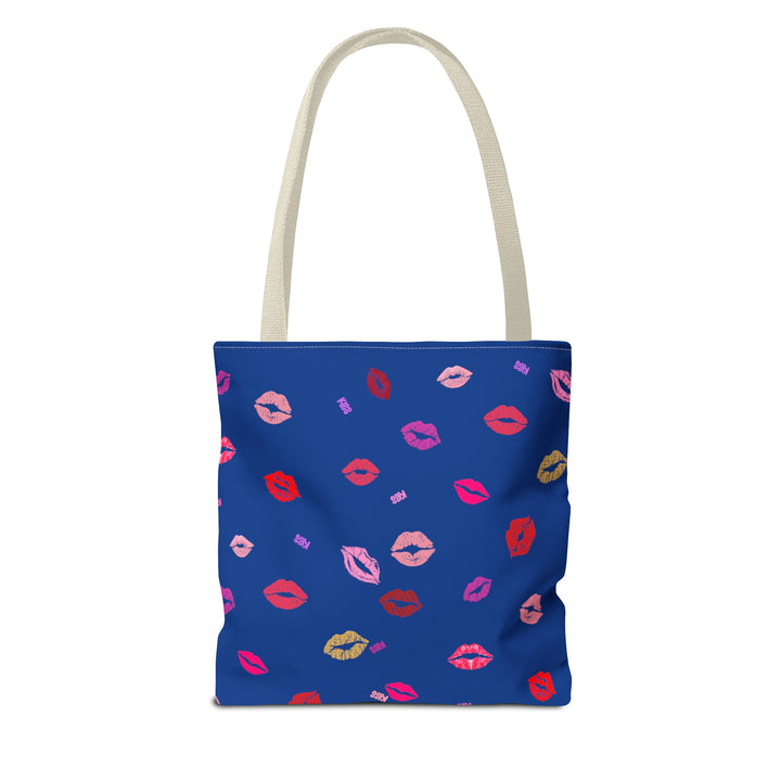 Kissing Lips - Tote Bag - Blue